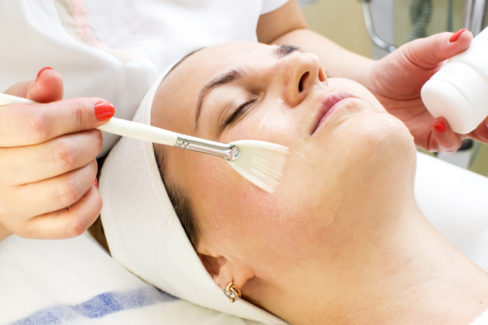massage-and-facial-peels-at-the-salon-cosmetics